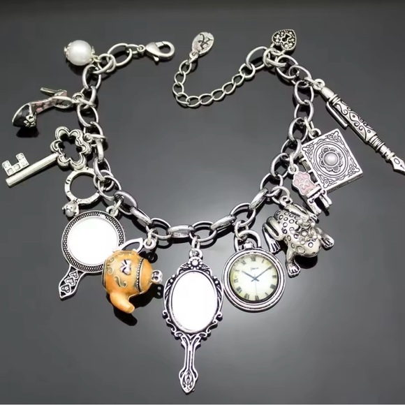 Vintage Wonderland Mirror Charms Bracelet - Picture 2 of 5